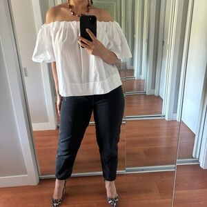 Vince Shoulder Play Top in White size S